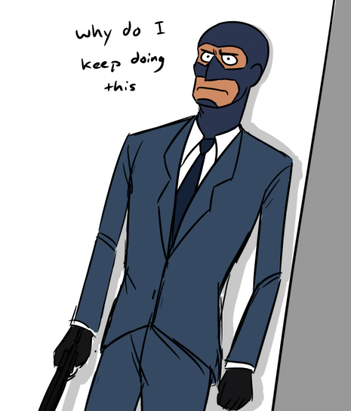 helloimpyro:“Spy no longer smacks himself in the face while reloading a revolver“dont worry spy, it 