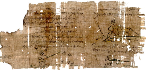 artofthedarkages: “The Hercules Papyrus” A fragment from a manuscript containing a lyric