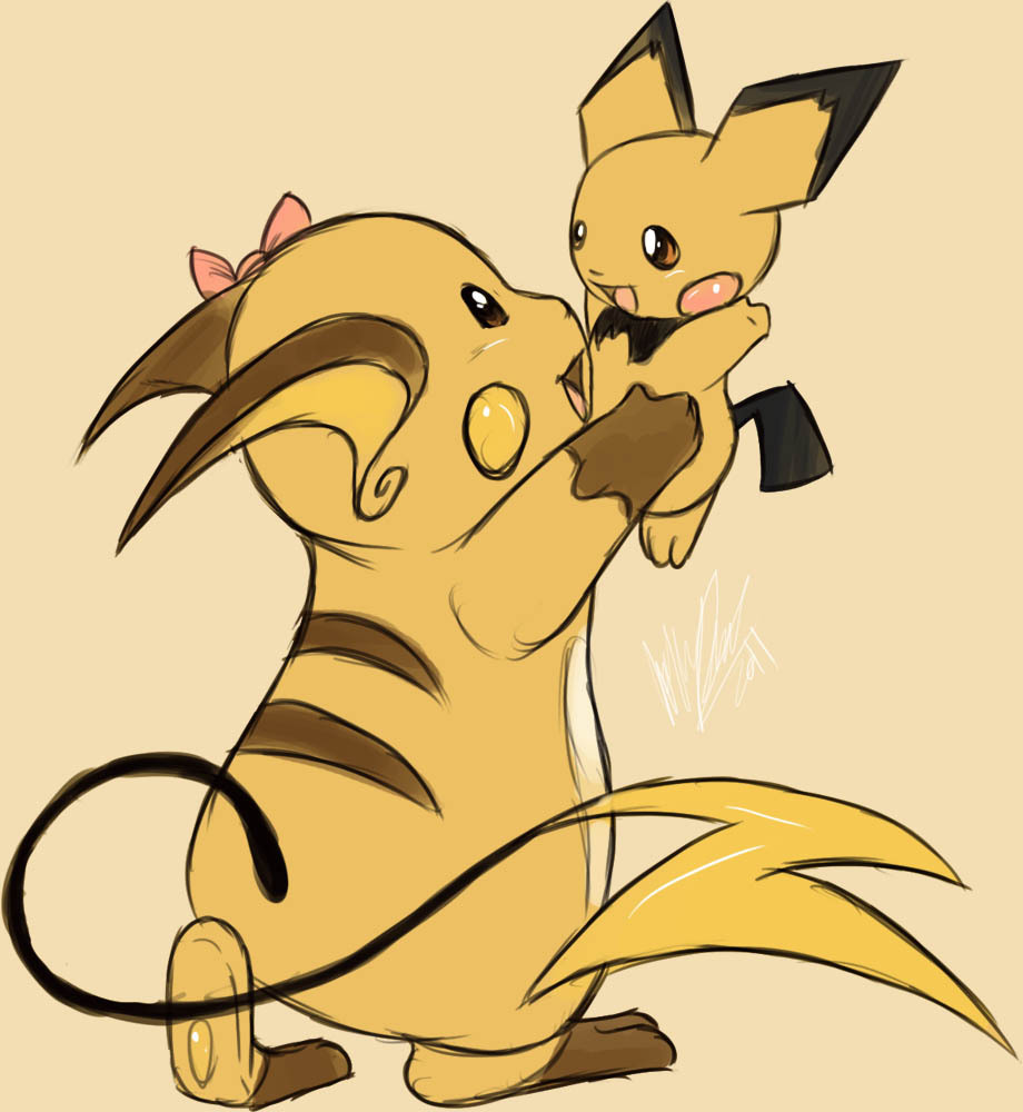 littlewildfyre:  alternative-pokemon-art:  Artist Pichu and Raichu by request.  That’s