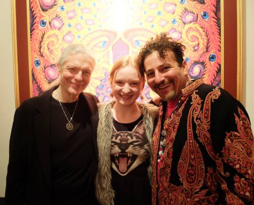 Photo from last weekend wedged between two people I greatly admire&hellip;Alex Grey (me) David Wolfe