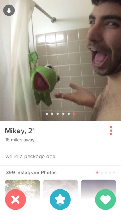 andjeremypiven:Never has a Tinder profile given me so much pure joy before.