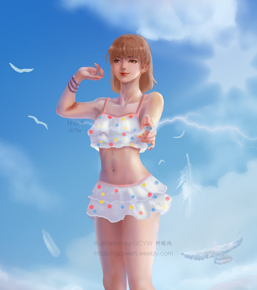  Misaka Mikoto swimsuit 御坂美琴　水着I remember I know Misaka Mikoto almost 10 years ago. She is really co