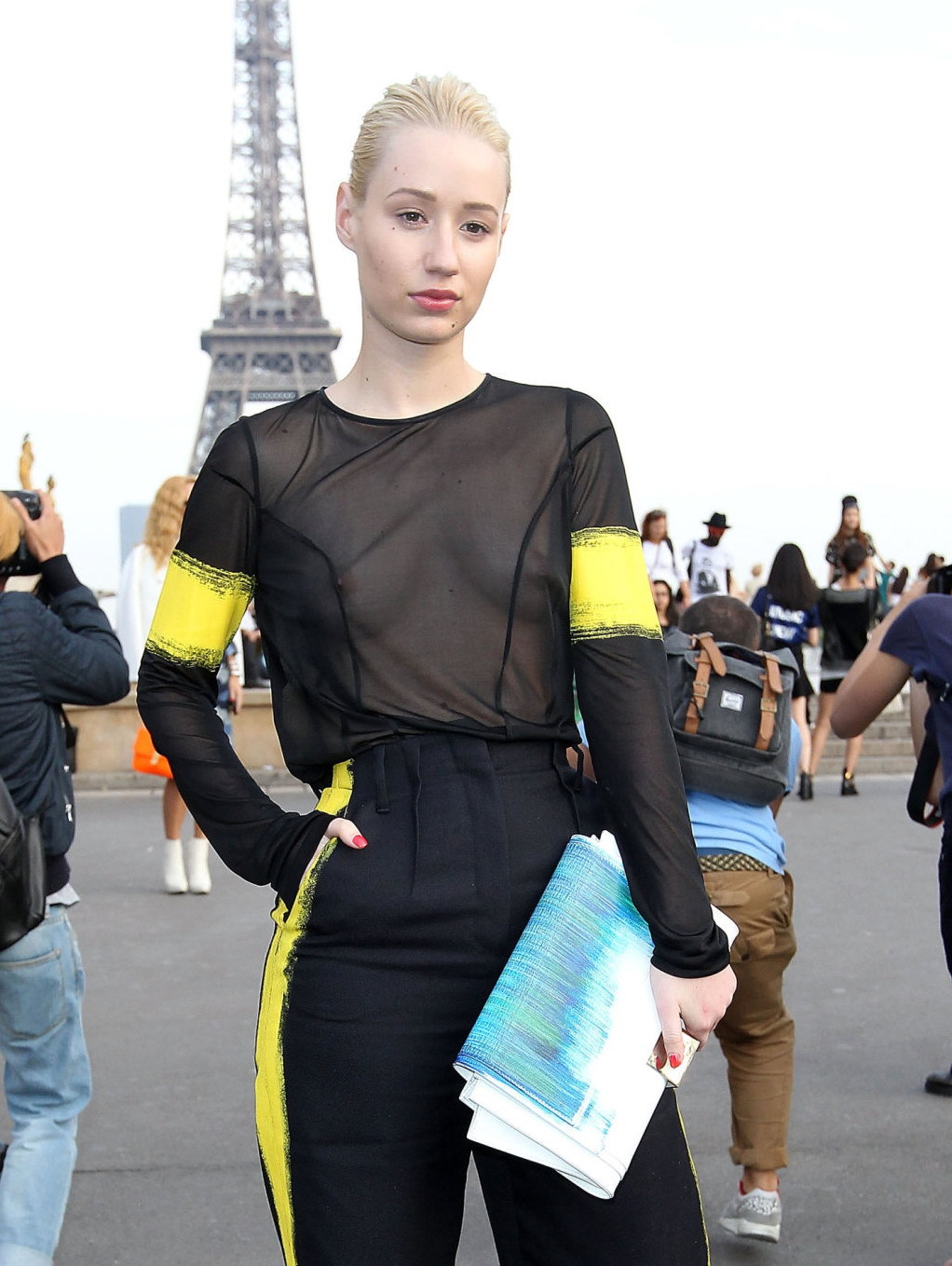 fablesofthedestruction:  Iggy Azalea @ Maison Martin Margiela fashion show, Paris