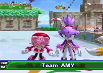 greenyvertekins:  This is adorable. Like her friendship with Cream, I’d really like to see Amy’s friendship with Blaze more elaborated-upon in the games. 