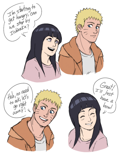 purpurart: anonymous asked:How about pregnant Hinata craving bowls of ramen? and now she’s Ich