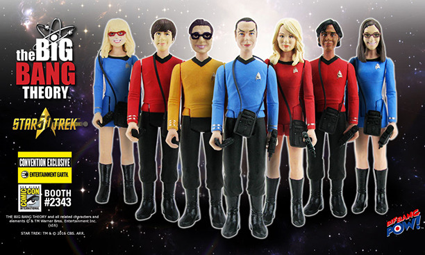 The Big Bang Theory meets Star Trek at Comic-Con“Here’s your first look at Entertainment Earth’s exclusive action figures
”