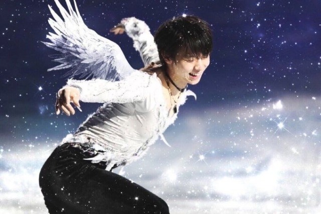 qqqwaaaaaqqqwdfghhhj-deactivate:The Angel descends to earth, and metamorphoses into the Figure of the Swan. 「白鳥の姿をした天使」　Yuzuru Hanyuhttps://mobile.twitter.com/yuzu_kyun_mami⏫ In Japan, this art was said like this.“It looks