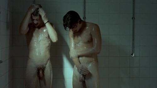 famousnudenaked:  Johan Libéreau & Pierre Perrier Full Frontal Naked Nude “Douches Froides (2005)”