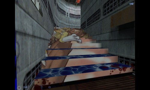 so i’m playing a glitch version of half-life via a texture/entity randomizer mod and i came across these staircases with hot agumon/renamon porn niceeeeeeee