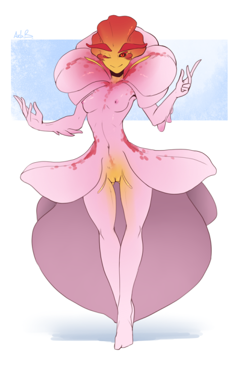 arbuz-budesh: Monster wheel. Orchid dryad. She waits for polled smeared bees, dont get ur hopes up.