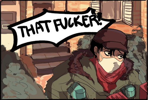 tonitart: Making my way downtownLimping fastPaces passAnd I’m home bound| Thanks @brokegroke f