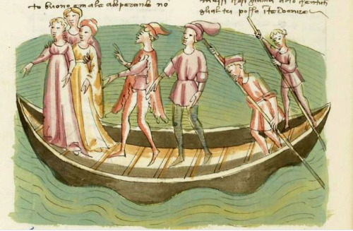 “The story of the marchioness of Montferrat” and other illustrations from an Italian ill