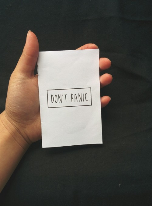 Soo&hellip; I made a small Panic Book for people who suffer from anxiety. It can easily fit into you