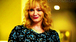 [caption: 10 gifs from good girls. half of the gifs have vibrant yellow backgrounds and blue details