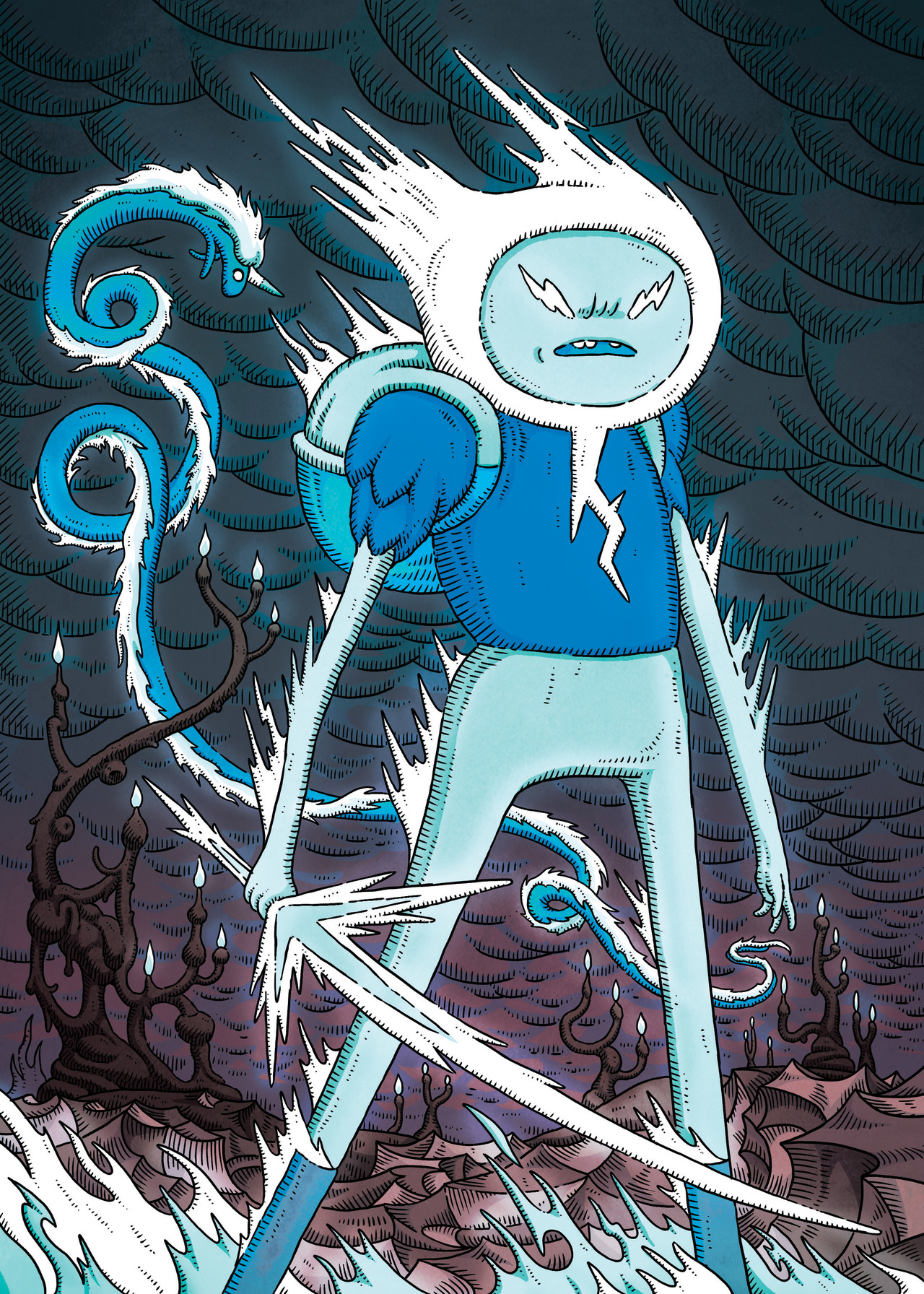 Adventure Time: Complete Collection DVD set illustrations by BG designer Matt Houston