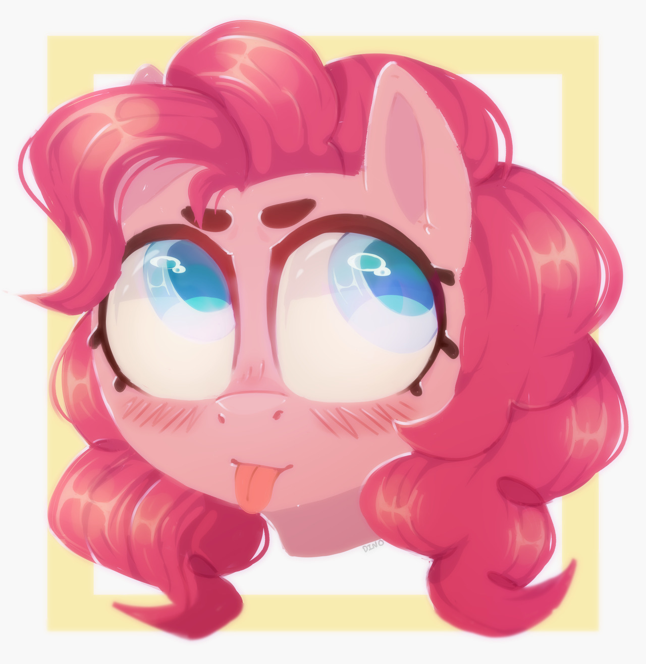 dinohorse:  painting practice made this without a sketch so the head is round as