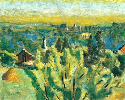 Church in the Valley  -  Pierre Bonnard  c.1915Post-impressionism