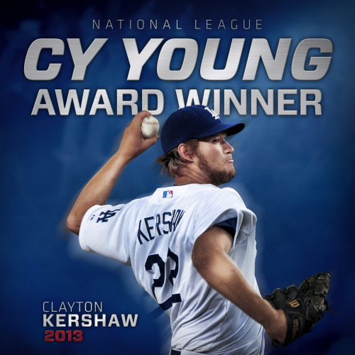 ladodgers:  The 2013 National League Cy Young Award Winner, Clayton Kershaw!