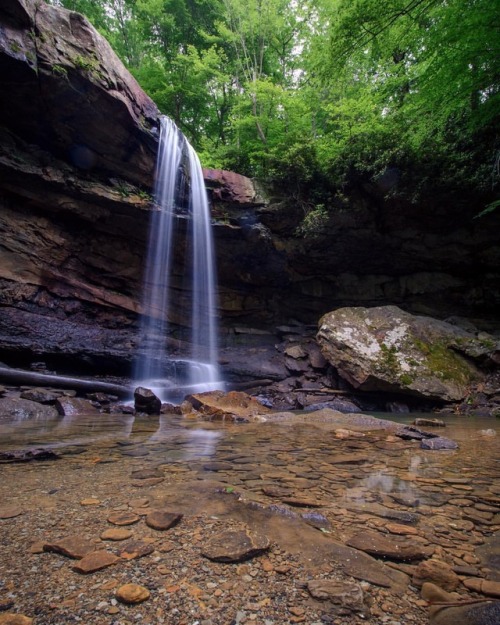 Cucumber Falls. — #ohiopyle #ohiopylestatepark #pennsylvaniaisbeautiful #pennsylvania_life #pe