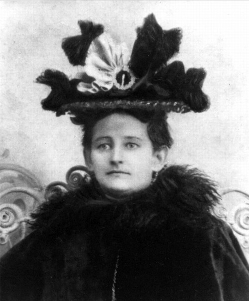 Julia at age 18 in 1893. Do you have any of your ancestors’ hats? What a trip to wear this one