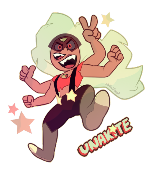 su-fairlanes:mrhaliboot:My fan fusion of Amethyst and Peridot: Unakite! She’s a brash and opinionated loudmouth, but ful