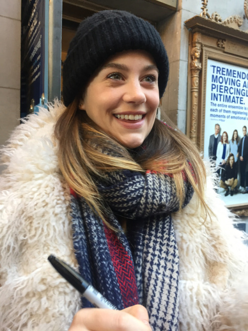 cherylblossomhbic:Laura Dreyfuss at the Dear Evan Hansen stage door on Sunday, 12 March 2017