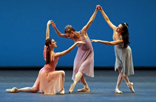 Echoes of Chekhov? Tiler Peck, Sara Mearns and Brittany Pollack of New York City Ballet in 2014 in “