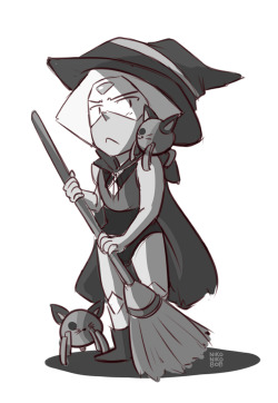 Nikoniko808:  A Little Late Spoopy Witch Peridot For A Patreon Reward :3 