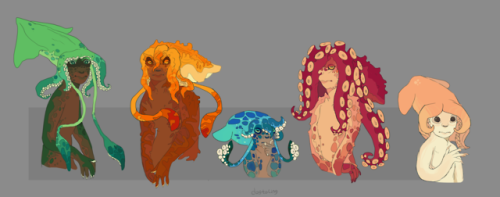 dogtoling: WHEW finally another cephaling type chart. with two new ones! wow!The Squidling is d