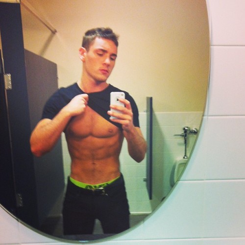 yourejustastupidbitch:  Lookin thick as fuck in school. #fit #fitness #gym #body #beast #thick #school #tan #abs #chest #hot #gay #me 
