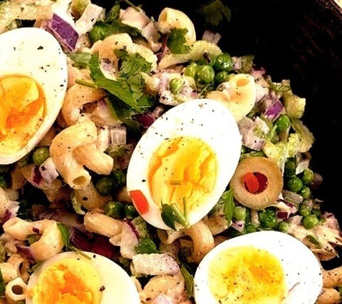 Tuna Salad - Easy Tuna Pasta SaladThis Straightforward Tuna Pasta Salad Has Hard-boiled Eggs On Top And