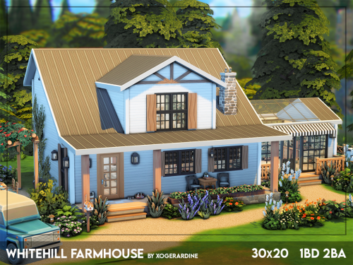  Whitehill Farmhouse (NO CC) I wanted to build a farmhouse like this for a long time now. I love thi