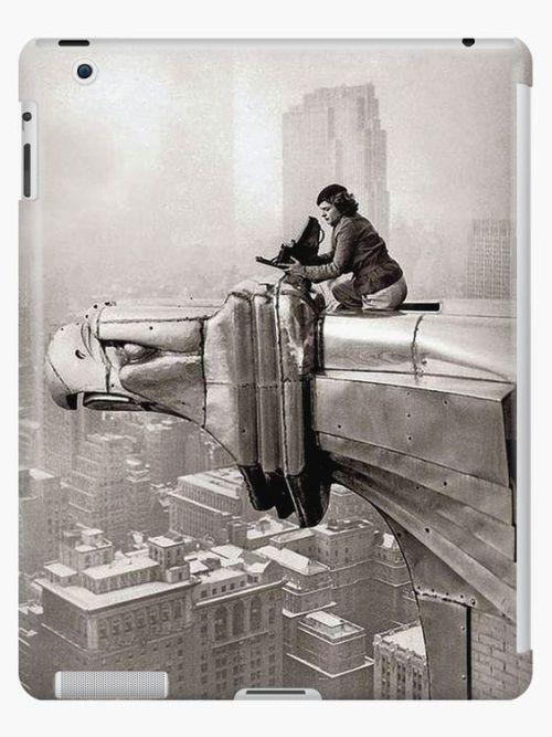  Margaret Bourke Taking Photos from a Gargoyle on Chrysler Building Photographer Margaret Bourke-Whi