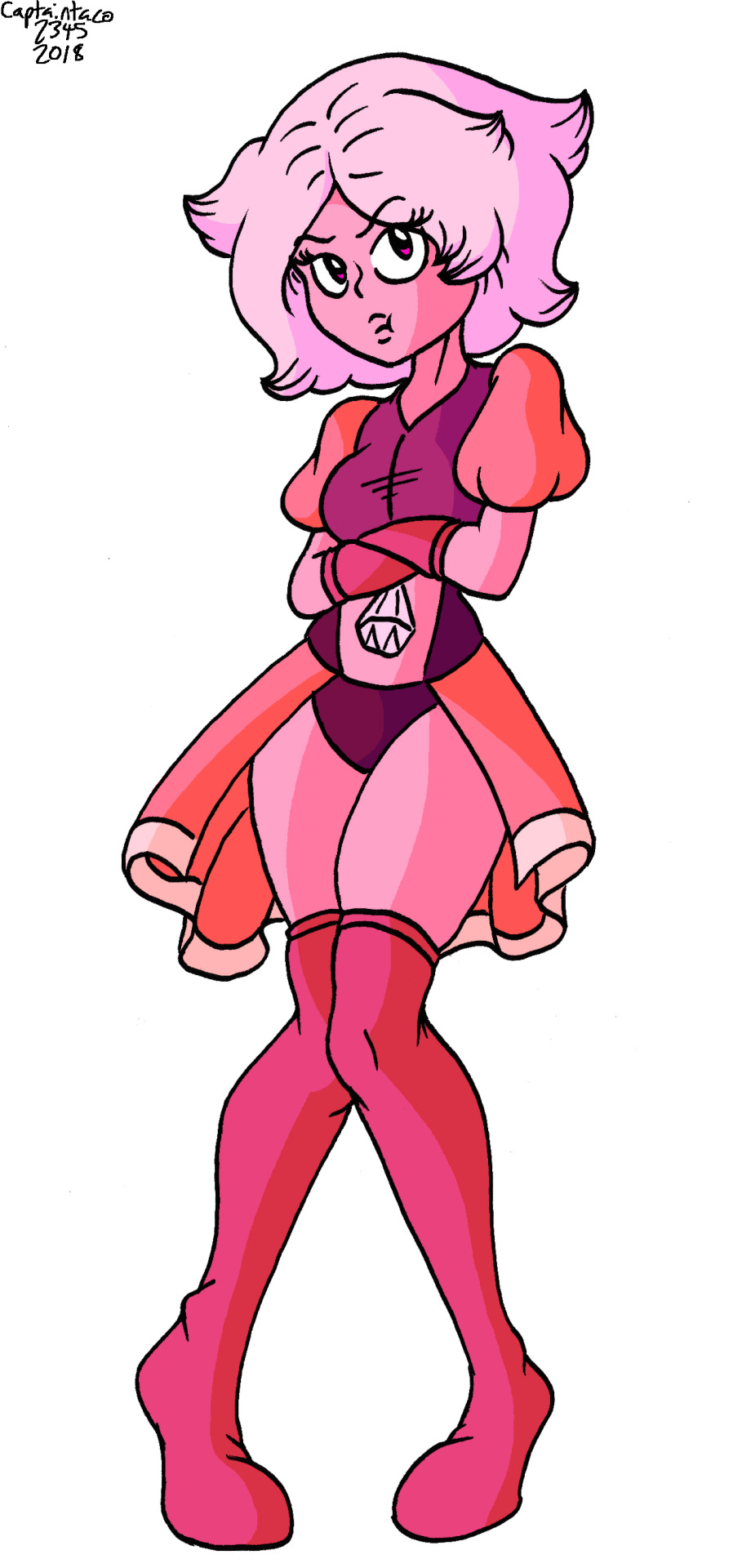 Pink Diamond from Steven Universe. She doesn’t really look the way I expected,
