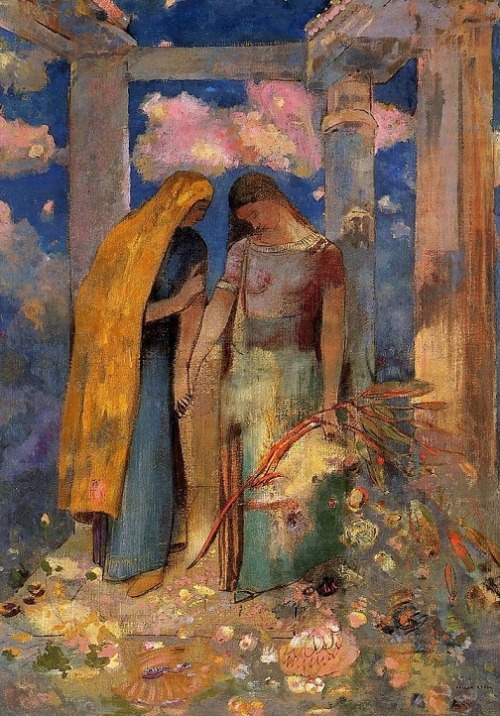 elespleendeparis: Odilon Redon: Conversación mística.