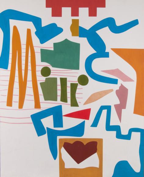 Shirley Jaffe,The summer flower 1990