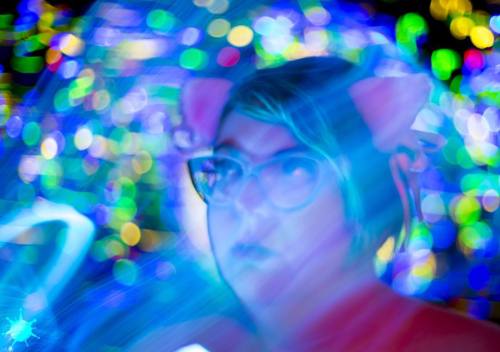 Sex #blacklight #bokeh #portrait with @ashriiketchum pictures