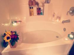 My Best Friend Is The Best!! She Got Me Flowers, Ran Me A Bath And Bathed Me Because