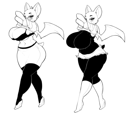 the-upright-infinity:  Some bat tits I drew some time ago.