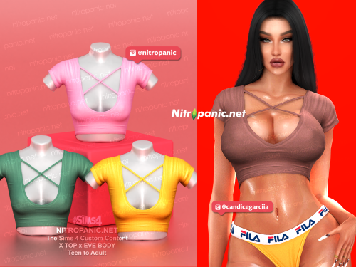 Tops[MORE INFO and Download]Sim model by @candicegaciia (IG)Follow @nitropanic for more. <3