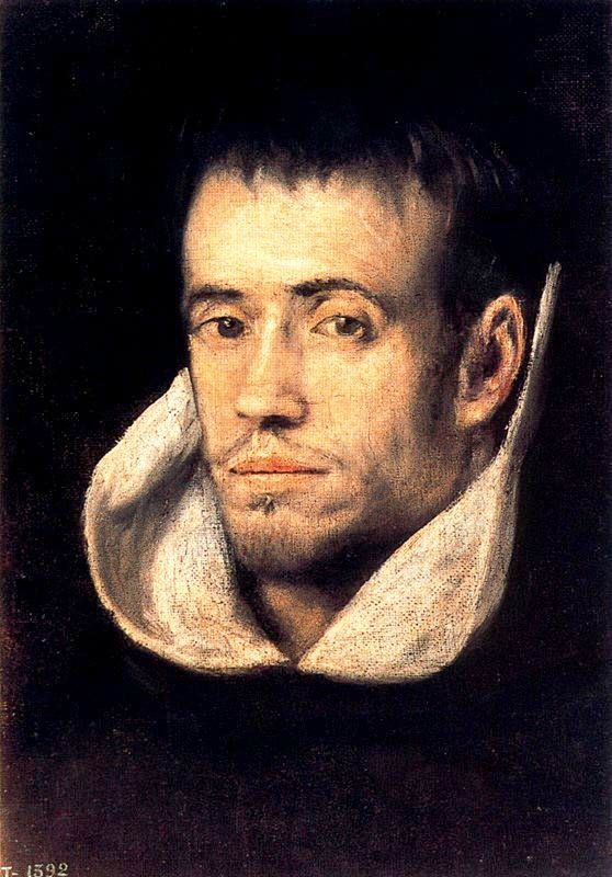 renaissance-art-blog: Portrait of Dominican Friar via El GrecoSize: 25x35 cmMedium: