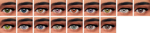 reticulates: daydreamin’ eye set18 ea colors as default (first two rows)16 bonus colors as non