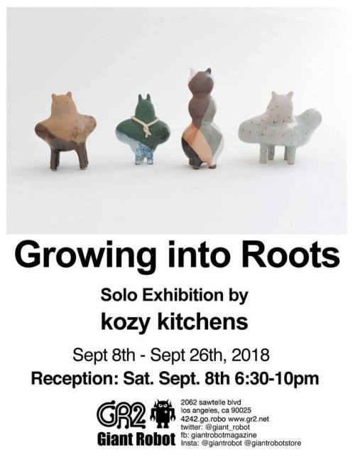 Purchase available artworks HERE!“Growing Into Roots” is the new exhibition by Kozy Kitchens  at Gia