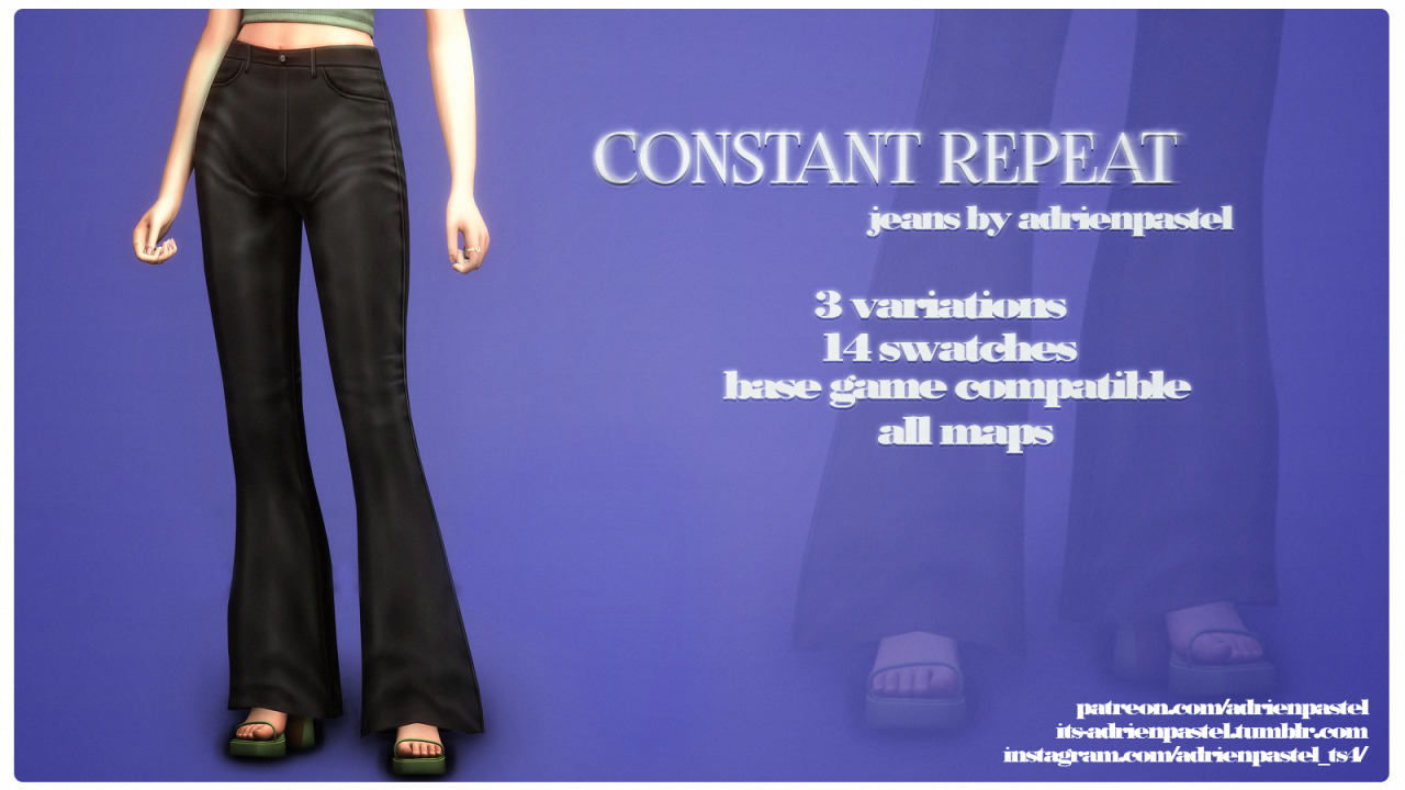 adrienpastel Constant Repeat - Jeans Set · 3 versions base...