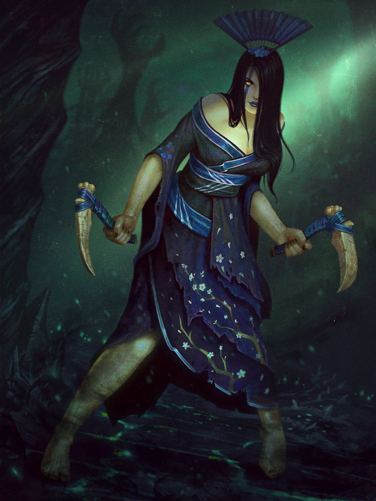 art-of-cg-girls:  Dark Matron Izanami by Andantonius