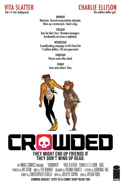 CROWDED - a new ongoing from Image about a world 10 minutes in the future. Everyone works for apps a