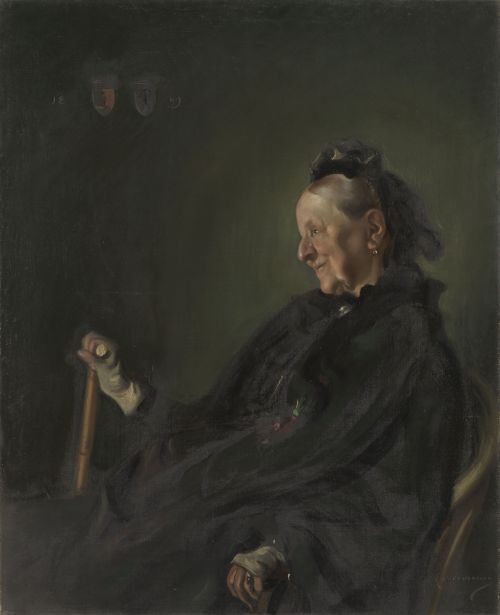 The Mother of the Painter - Hugo von Habermann1899