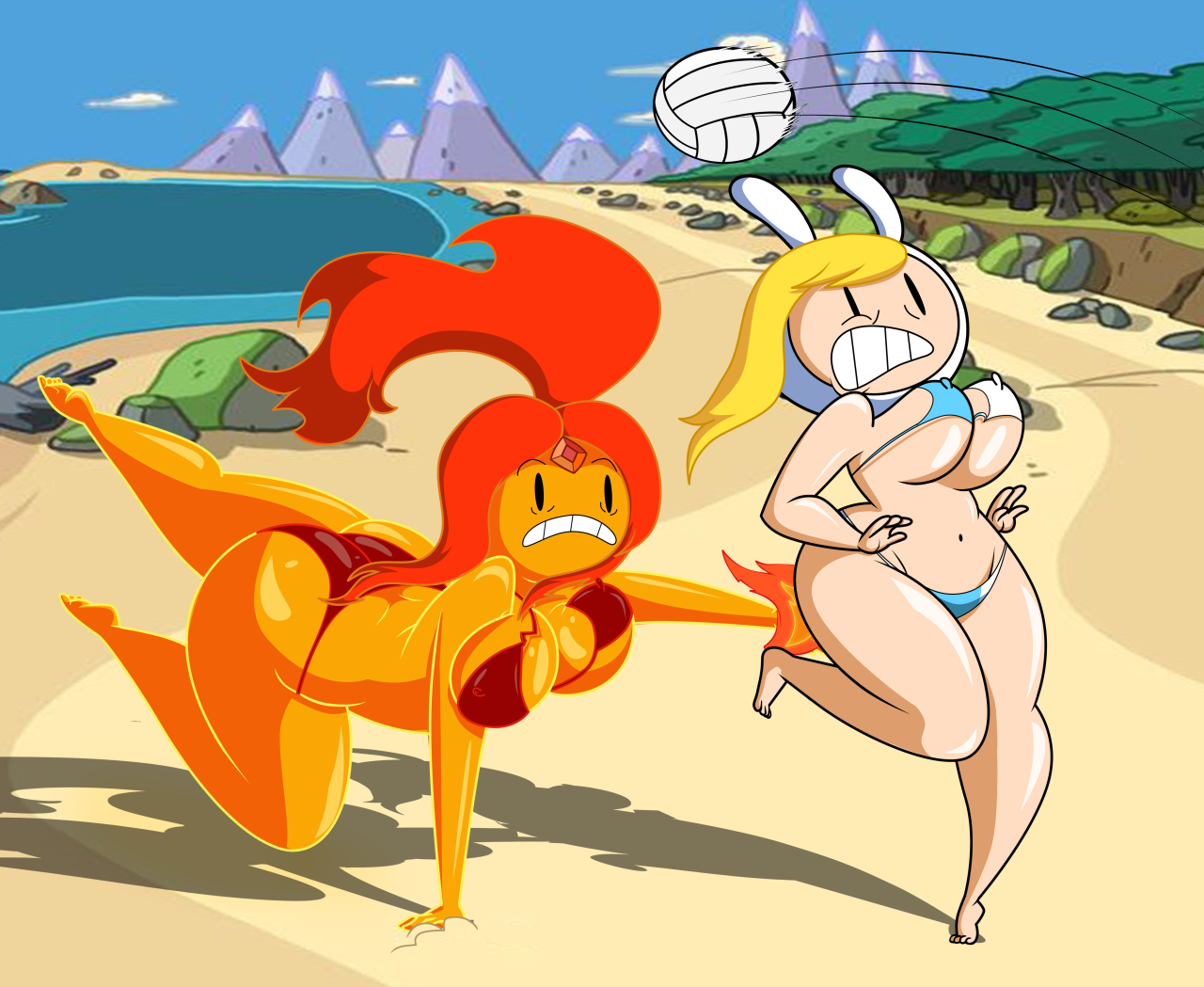 fandoms-females:  Cartoon Madness Finale - Very Hott Bunny Buns ( fionna_butt_serve_by_grimphantom