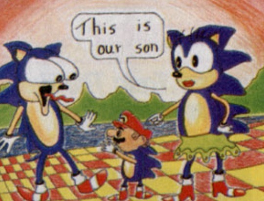suppermariobroth:  Fan-submitted artwork featured in an issue of GamePro magazine.Main