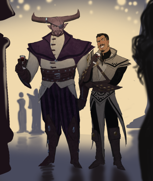 guiltypleasuretrashblog:Dorian finally says “fuck it.” and takes Bull to a party and gives the entir